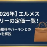 【2026年】エルメス ケリーの定価一覧！価格推移やバーキンとの違いを解説画像
