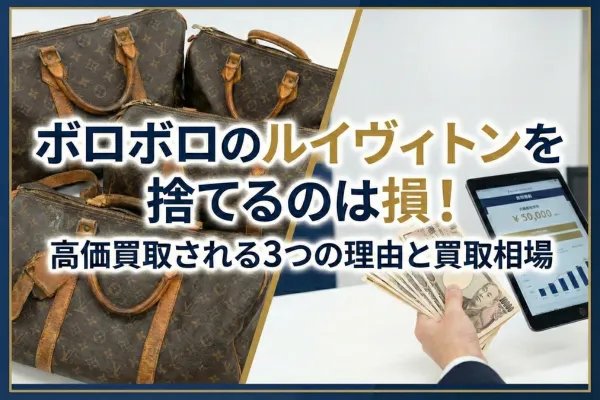 ボロボロのルイヴィトンを捨てるのは損!高価買取される3つの理由と買取相場