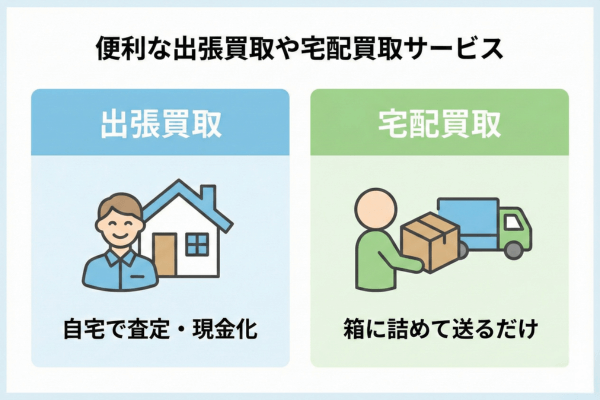 便利な出張買取や宅配買取サービス