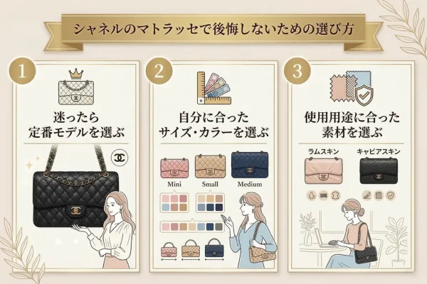シャネルのマトラッセで後悔しないための選び方