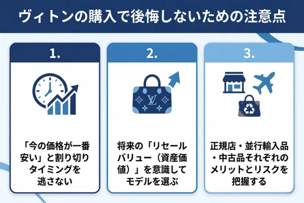 ヴィトンの購入で後悔しないための注意点