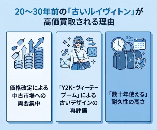 20〜30年前の「古いルイヴィトン」が高価買取される理由