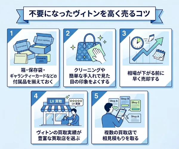 不要になったヴィトンを高く売るコツ