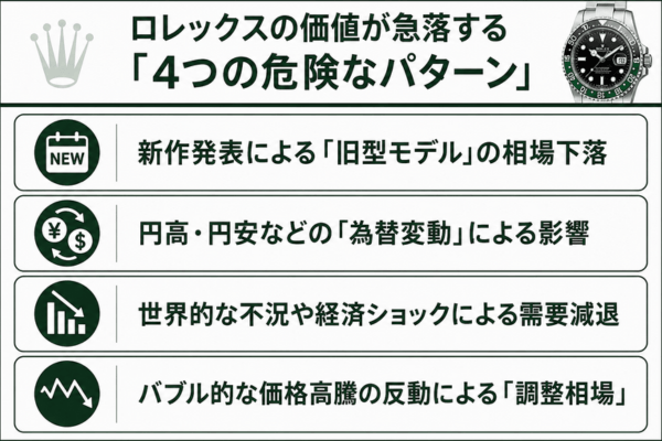 ロレックスの価値が急落する「4つの危険なパターン」