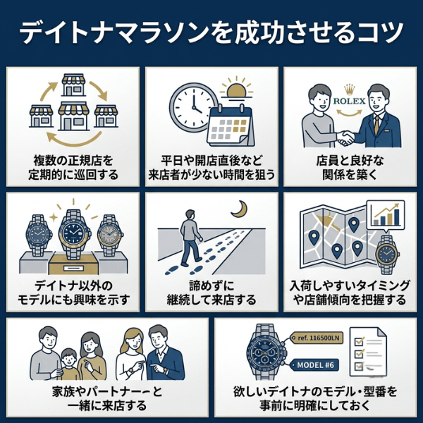 デイトナマラソンを成功させるコツ