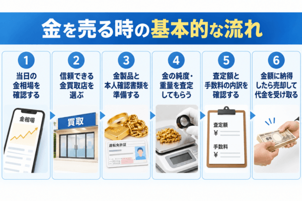 金を売る時の基本的な流れ