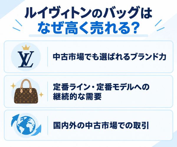 ルイヴィトンのバッグはなぜ高く売れる?